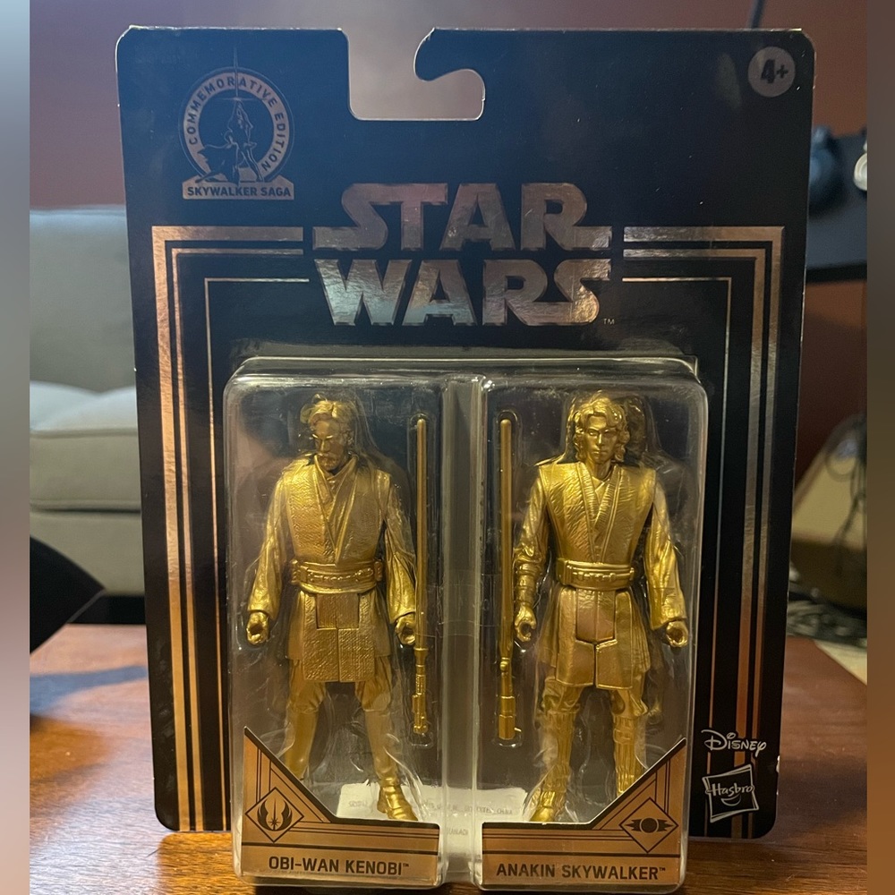 🌌 Star Wars Revenge Of The Sith Golden Obi-Wan Kenobi & Anakin Skywalker 🌌